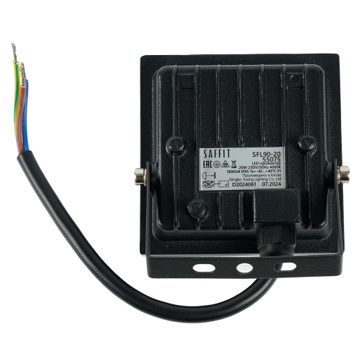 Светодиодный прожектор SAFFIT SFL90-20 IP65 20W 4000K черный фото 7