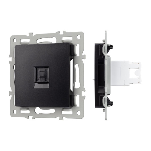 Механизм компьютерной розетки SCT-MPC1-PL-BK (RJ-45, CAT6) Arlight 045334 Механизм компьютерной розетки SCT-MPC1-PL-BK (RJ-45, CAT6) Arlight 045334