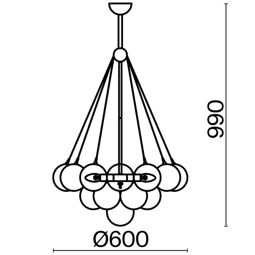Подвесной светильник Freya FR5231PL-06CH фото 7