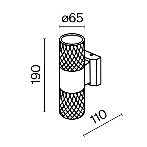 Уличный настенный светильник Outdoor O583WL-02B фото 4