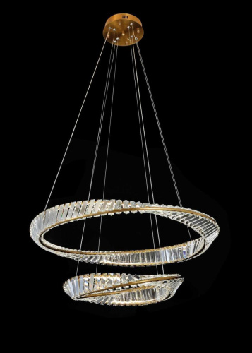 Люстра подвесная Alfa Light F4024-70 φ800+500 GD LED 100+100W Люстра подвесная Alfa Light F4024-70 φ800+500 GD LED 100+100W