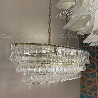 Люстра Cloyd NAMASTE C10 / шир. 100 см - латунь - прозрачн.стекло (арт.11690)