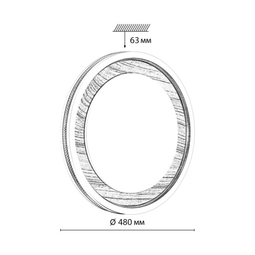 7681/ELN COLOR SN 164 Светильник пластик/сер под дер LED 76Вт 3000/4000/6000K D480 IP43 CCT MAVI WOOD фото 4 7681/ELN COLOR SN 164 Светильник пластик/сер под дер LED 76Вт 3000/4000/6000K D480 IP43 CCT MAVI WOOD фото 4