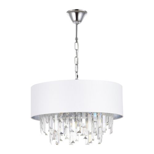 SLE1120-103-07 Светильник подвесной Хром/Белый E14 7*40W DAHLIA фото 3