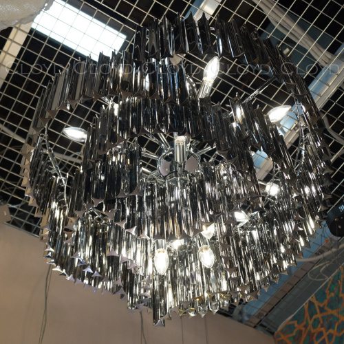 Люстра Cloyd EVOLUTE-B C18 / Ø80 см - хром - дымчатое стекло (арт.11267) фото 2 Люстра Cloyd EVOLUTE-B C18 / Ø80 см - хром - дымчатое стекло (арт.11267) фото 2