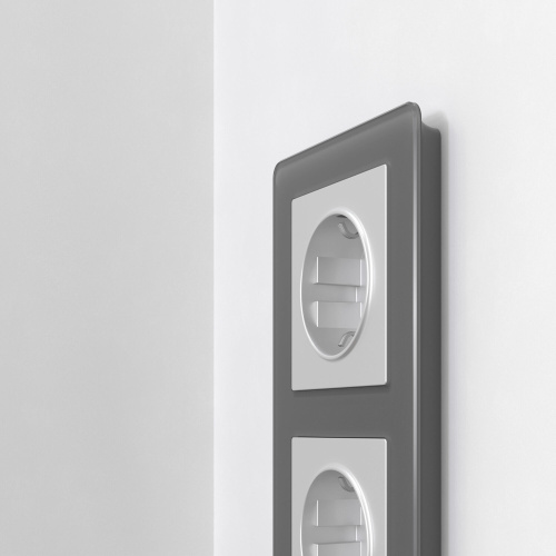 Рамка из акрила на 2 поста Acrylic графит W0022704 фото 3