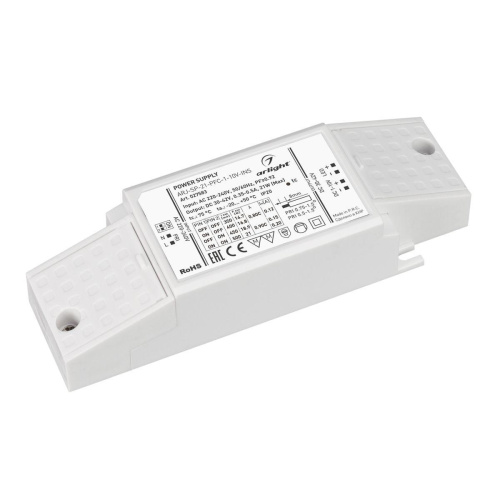 Драйвер Arlight ARJ-SP-21-PFC-1-10V-INS 30-42V 21W IP20 0,35-0,5A 027583 Драйвер Arlight ARJ-SP-21-PFC-1-10V-INS 30-42V 21W IP20 0,35-0,5A 027583