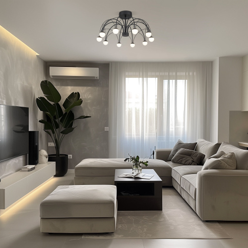 Потолочный светодиодный светильник Ragno 90035/10 LED черный фото 5 Потолочный светодиодный светильник Ragno 90035/10 LED черный фото 5
