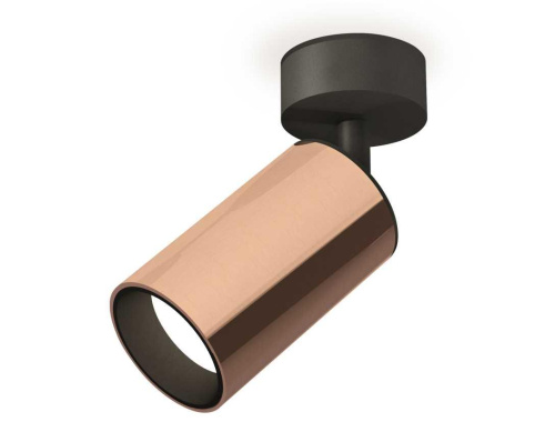 Комплект накладного светильника Ambrella light Techno Spot XM6326020 PPG/SBK золото розовое полированное/черный песок (A2210, C6326, N6111)