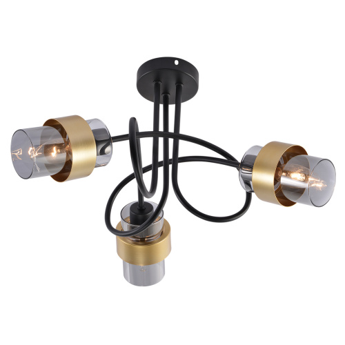 Потолочный светильник Escada 1139/3P E14*40W Black/Gold Потолочный светильник Escada 1139/3P E14*40W Black/Gold
