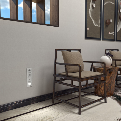 Розетка с заземлением, шторками и USBх2 (белая) W1171501 фото 4 Розетка с заземлением, шторками и USBх2 (белая) W1171501 фото 4