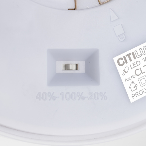 Citilux ETALON CL750240 LED Светильник с подсветкой Белый+Бук фото 12 Citilux ETALON CL750240 LED Светильник с подсветкой Белый+Бук фото 12