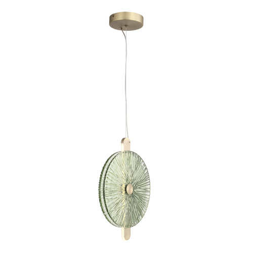 SL6141.323.01 Светильник подвесной ST-Luce бронза/зелёный LED 1*11W 4000K WASI фото 4 SL6141.323.01 Светильник подвесной ST-Luce бронза/зелёный LED 1*11W 4000K WASI фото 4