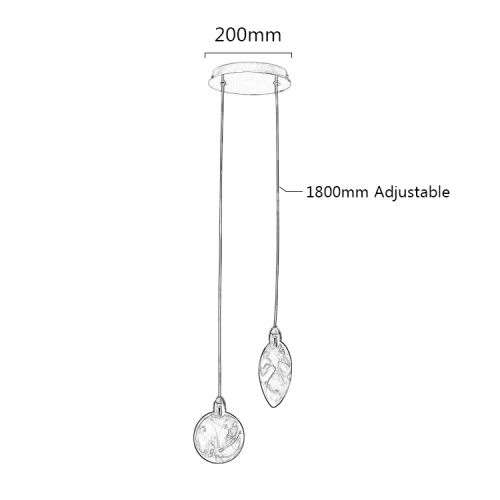 Подвесной светильник MT9176-2H pearl black фото 5 Подвесной светильник MT9176-2H pearl black фото 5