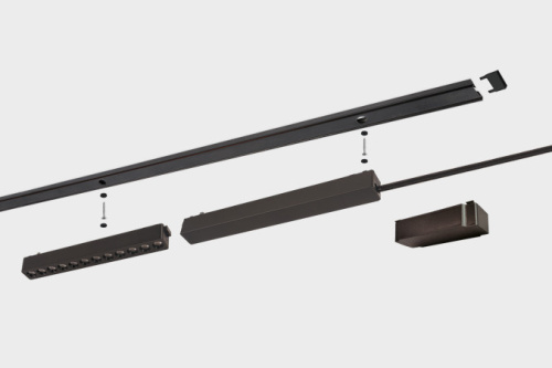 IT09-9020 black tube накладной магнитный шинопровод фото 5