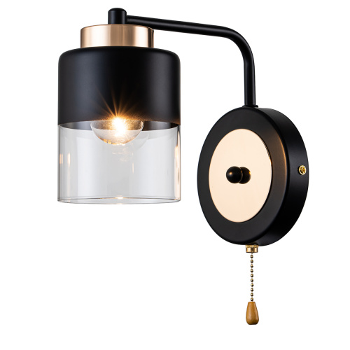 Настенный светильник Escada 2121/1A E27*40W Black/Gold Настенный светильник Escada 2121/1A E27*40W Black/Gold