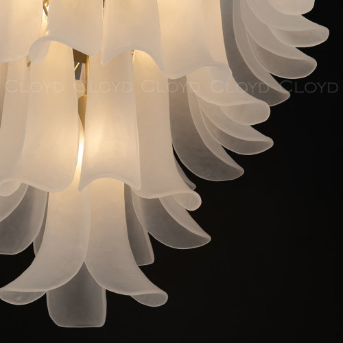 Люстра Cloyd AZORES-A C10 / Ø65 см - латунь светл. - белое матовое стекло (арт.11651) Люстра Cloyd AZORES-A C10 / Ø65 см - латунь светл. - белое матовое стекло (арт.11651)