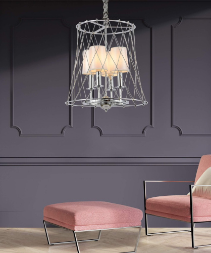 Подвесная люстра Lumina Deco Berton LDP 8013-4 CHR фото 2