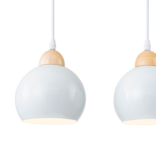 Подвесной светильник Escada 10178/3S E27*40W White/Wood фото 4