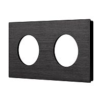 Рамка алюминиевая FRM-PRESTO-ALR-2-BK Arlight 043875