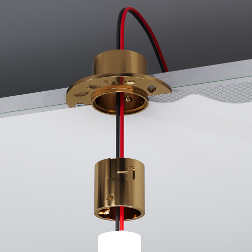 Встраиваемое крепление для круглого гибкого неона Full light латунь FL 2860 фото 5