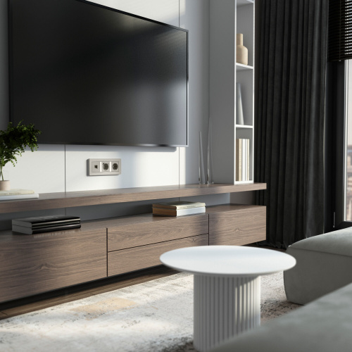 Розетка Ethernet RJ-45 (дымчатый) W1281004 фото 2