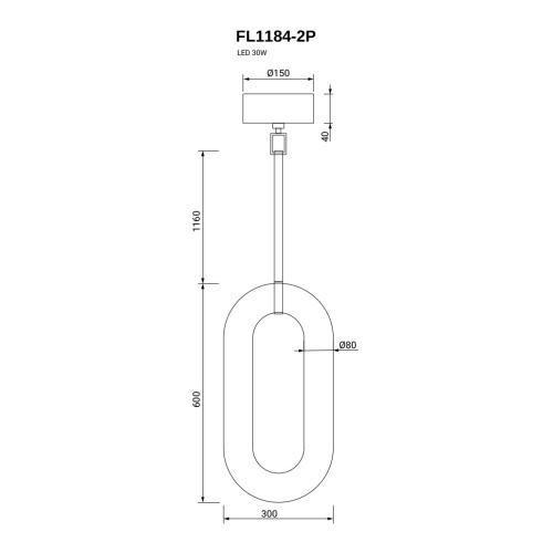 Подвесной светильник Concetto FL1184-2P фото 2