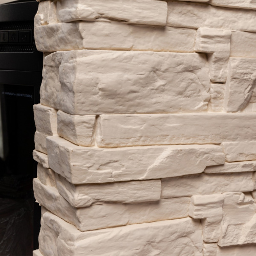 Каминокомплект ELFORD/РАЛЬФ Белый дуб с очагом Электроочаг FIREFIELD 25 фото 9