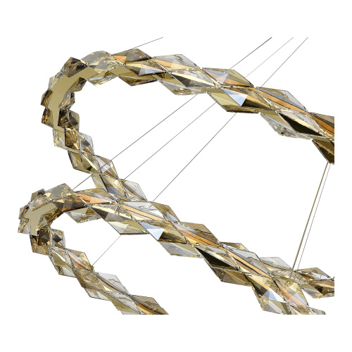 SL6009.203.02 Люстра подвесная ST-Luce Золотистый/Прозрачный,Янтарный LED 1*45W 3000K DIAMANTA фото 3