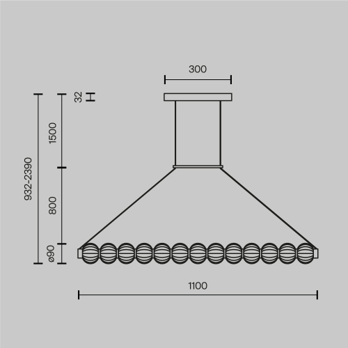 Подвесной светильник Maytoni MOD555PL-L18G3K фото 7