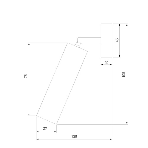 Светодиодный светильник 20133/1 LED серебро фото 6