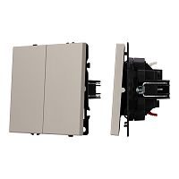 Механизм выключателя двухклавишный непроходной SWT-NOBE-MK02-SFPL-CA (230V, 10A) 059419