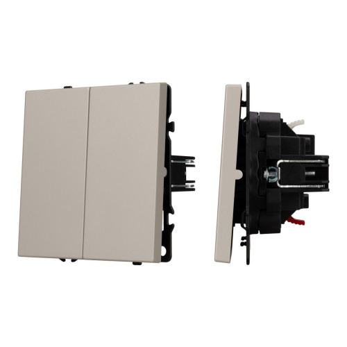 Механизм выключателя двухклавишный непроходной SWT-NOBE-MK02-SFPL-CA (230V, 10A) 059419