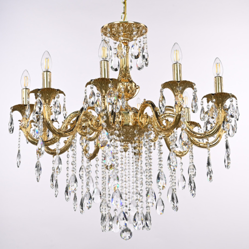 Люстра с хрустальными подвесками AL79101/10/250 B G Bohemia Ivele Crystal (Богемия Ивеле Кристалл) фото 3 Люстра с хрустальными подвесками AL79101/10/250 B G Bohemia Ivele Crystal (Богемия Ивеле Кристалл) фото 3