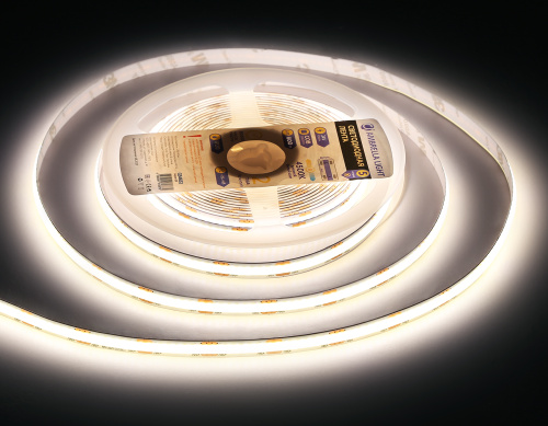 Светодиодная лента 24В COB 320Led 10Вт/м 4500K IP20 5м фото 8