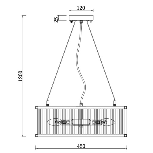Подвесная люстра Freya Savoy FR5053PL-06BS фото 2