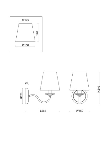Настенный светильник (бра) Freya FR2027WL-01BS фото 3