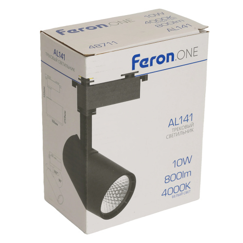 Светодиодный светильник Feron.ONE AL141 трековый однофазный на шинопровод 10W 4000K 35 градусов черный фото 12