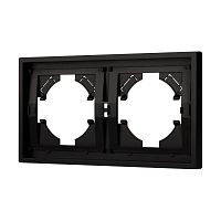 Рамка пластиковая FRM-TENDO-PL-2-BK Arlight 053840