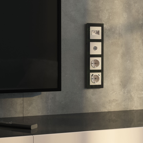 ТВ-розетка оконечная (айвори акрил) W1183043 фото 3 ТВ-розетка оконечная (айвори акрил) W1183043 фото 3