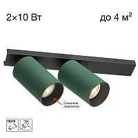 Citilux AXEL CL512525 Спот поворотный двойной Зелёный