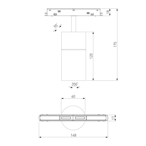 Умный трековый светильник 12W 2700-6500K Dim R02 Slim Magnetic 85075/01 фото 8 Умный трековый светильник 12W 2700-6500K Dim R02 Slim Magnetic 85075/01 фото 8