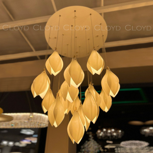 Люстра Cloyd MANGRA C19 / Ø60 см - керамика - белый (арт.10362) фото 2