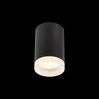 ST100.402.01 Светильник потолочный Черный GU10 1*50W IP20 D64xH99 220V Без ламп Накладные светильники