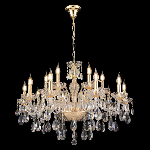 Crystal Lux Люстра Crystal Lux MONICA SP10+5 GOLD фото 5