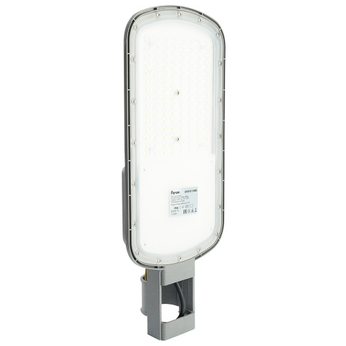 Светодиодный уличный консольный светильник Feron SP3070 100W 4000K AC90-300V, серый фото 3
