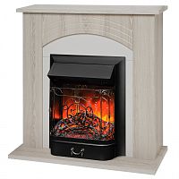 Электрокамин RealFlame Hanna STD LO светлый дуб с очагом Majestic Lux Black