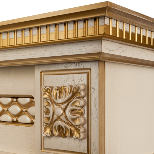 Каминокомплект CORSICA LUX/МАЛАГА ЛЮКС Бежевый дуб с золотой патиной с очагом Электроочаг CASSETTE/КАССЕТА 630 фото 6