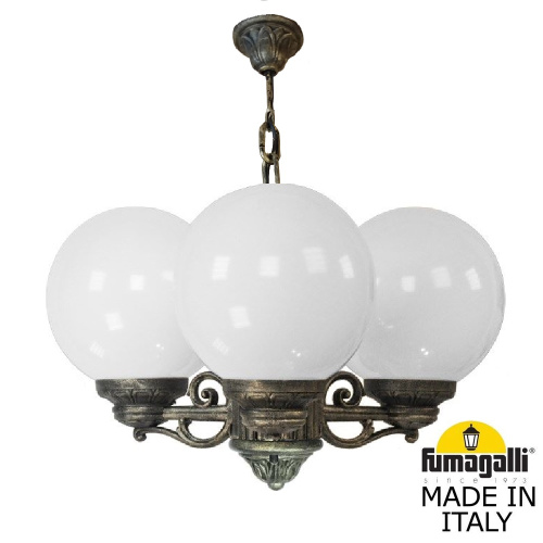 Fumagalli Подвесной уличный светильник FUMAGALLI SICHEM/G250 3L. G25.120.S30.BYE27 Fumagalli Подвесной уличный светильник FUMAGALLI SICHEM/G250 3L. G25.120.S30.BYE27