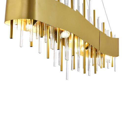 SL1633.213.08 Люстра подвесная ST-Luce Матовое золото/Матовое золото,Прозрачный E14 8*40W OLVERA фото 2